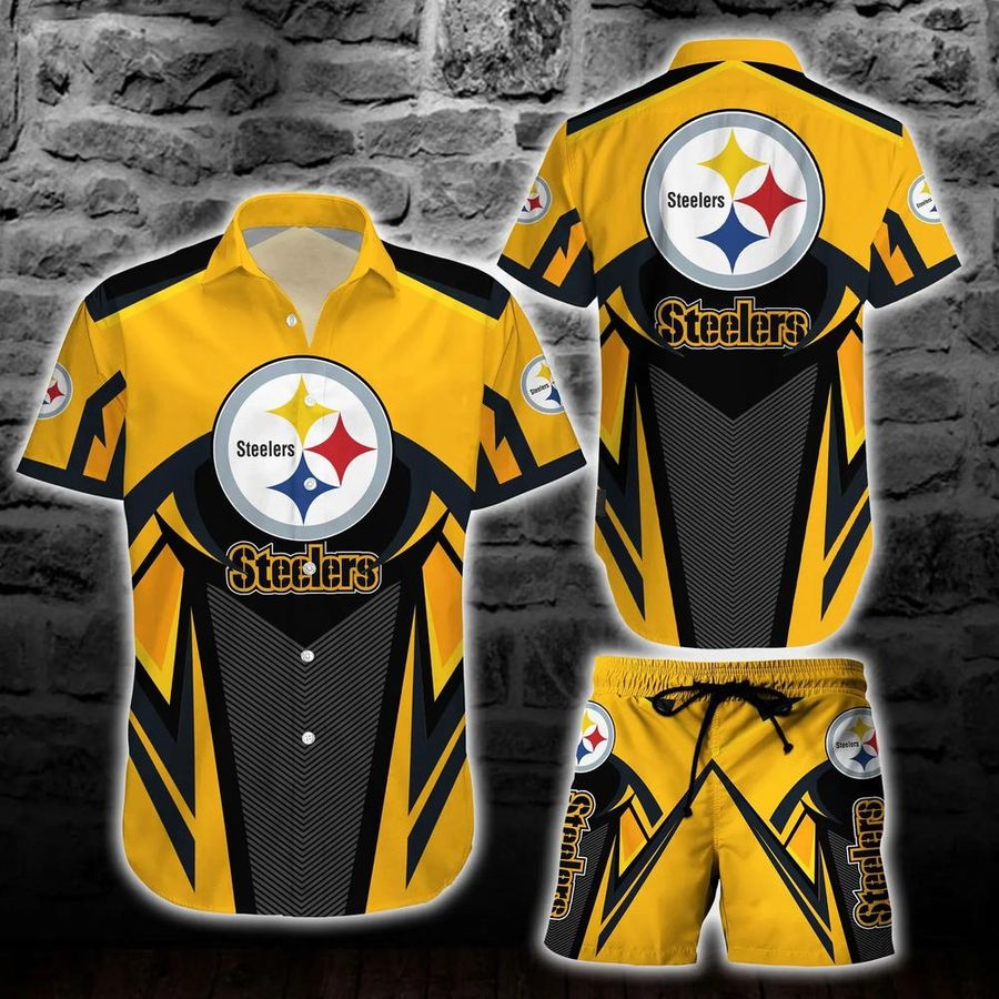 Pittsburgh Steelers NFL Hawaiian Shirt And Short New Collection Trending Best Gift For Football NFL Fans