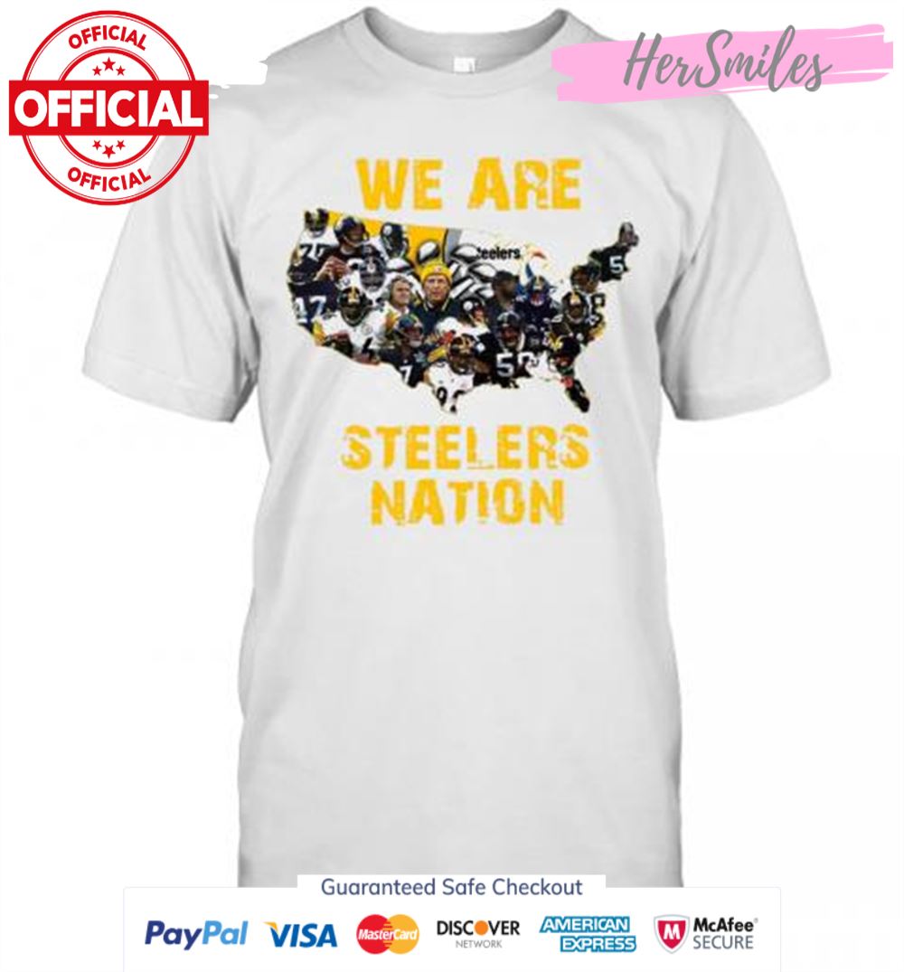 Pittsburgh Steelers We Are Steelers Nation American Map T-Shirt