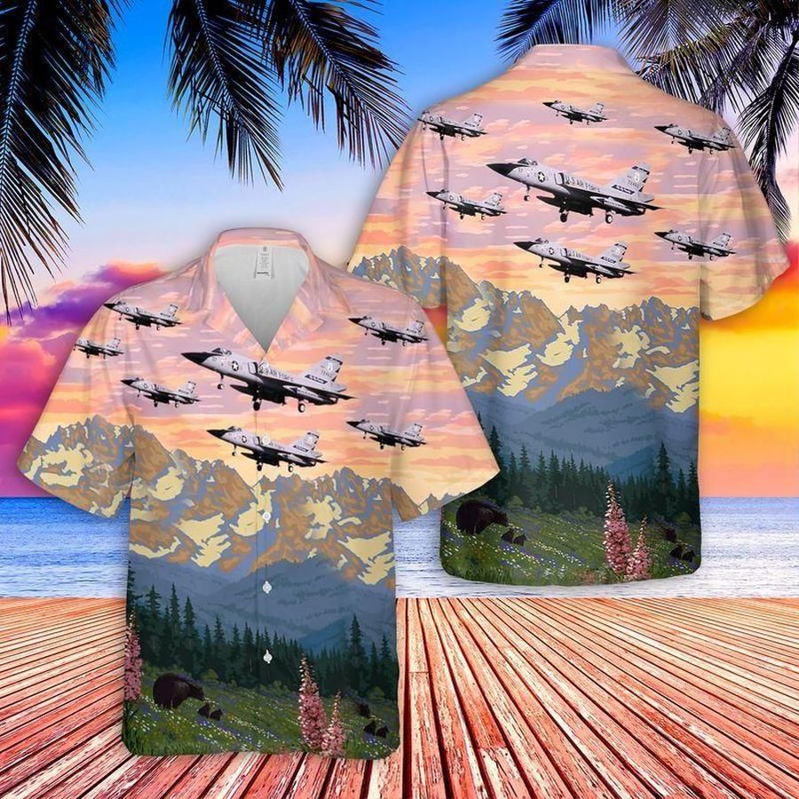 Planes forest mountain short sleeve hawaiian shirt unisex hawaii size S-5XL