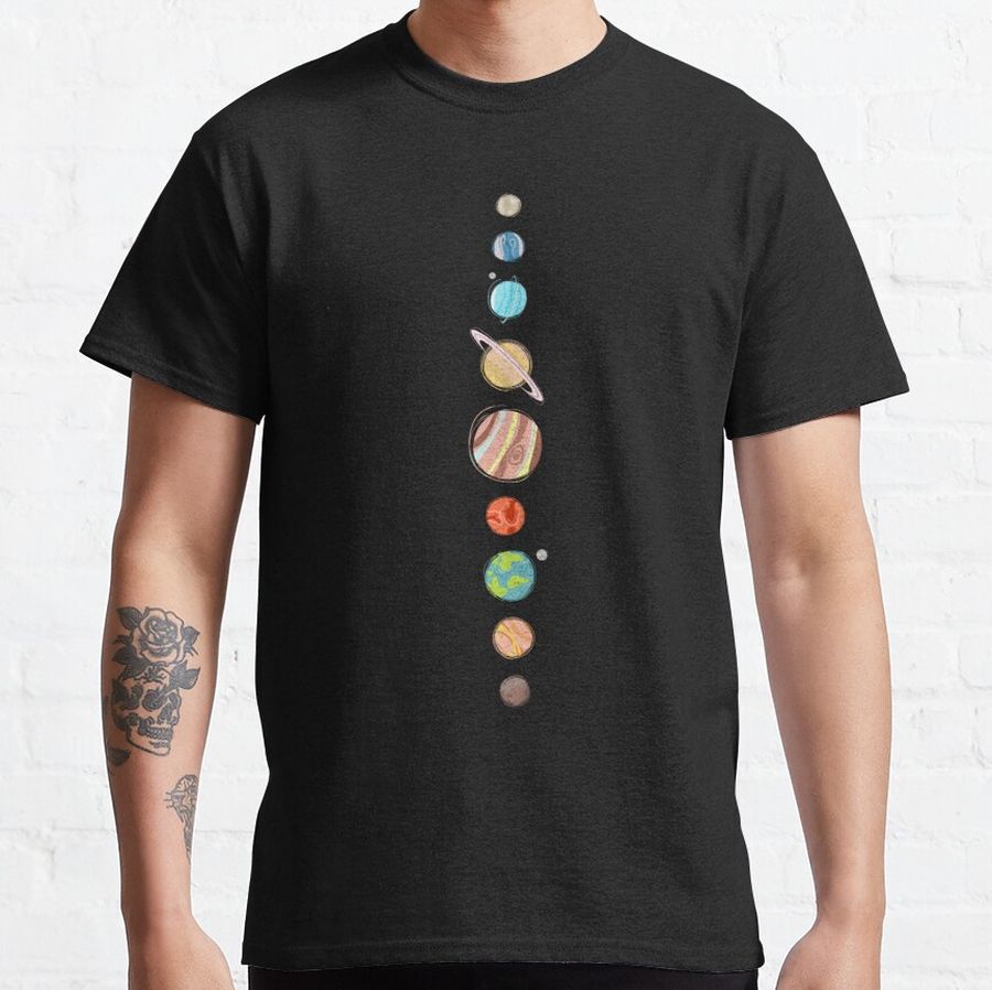 Planets Colour classic-tee Classic T-Shirt
