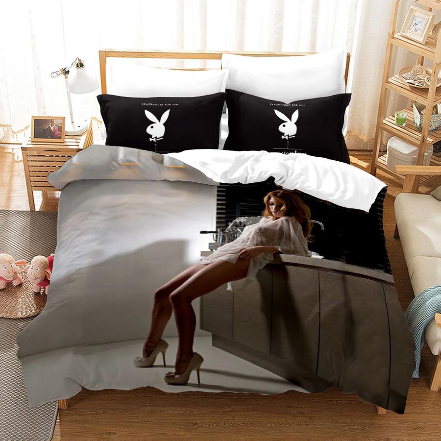 Playboy #10 Duvet Cover Quilt Cover Pillowcase Bedding Sets Bed
