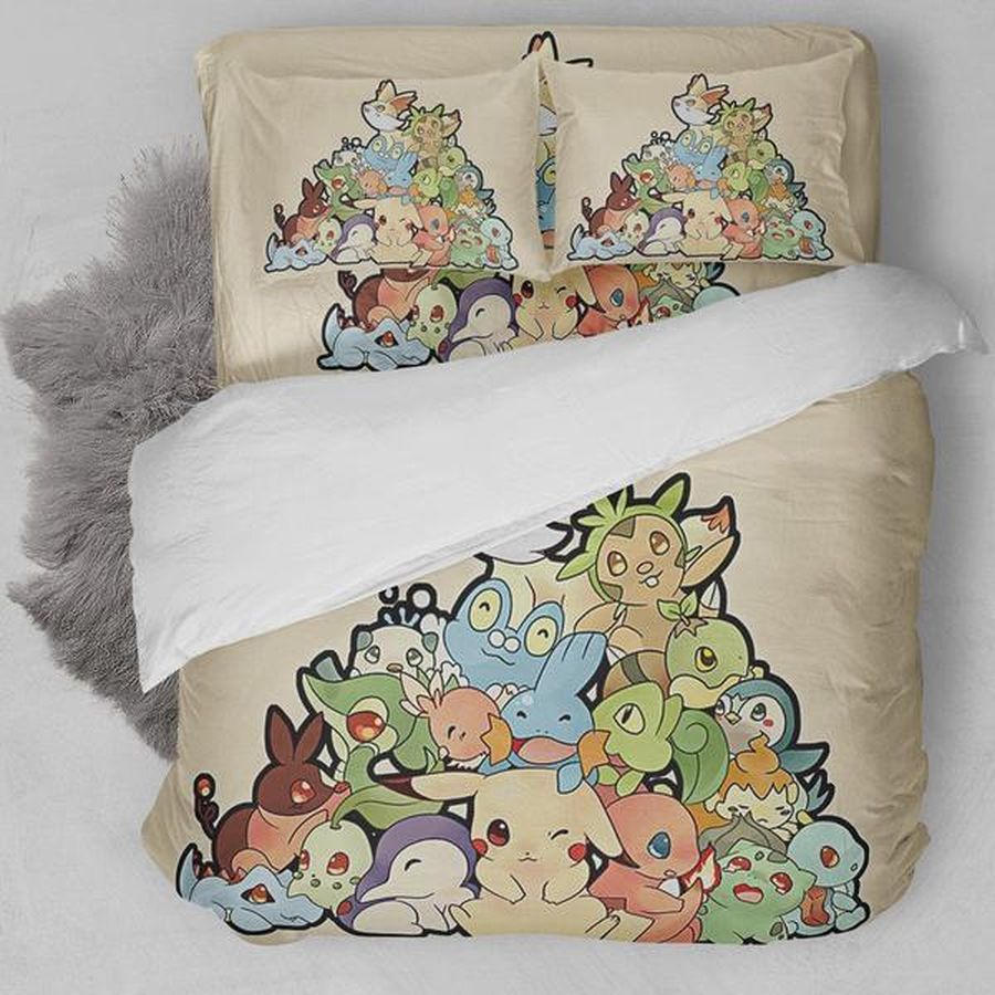 Pokemon Collection C Bedding Set Duvet Cover Set