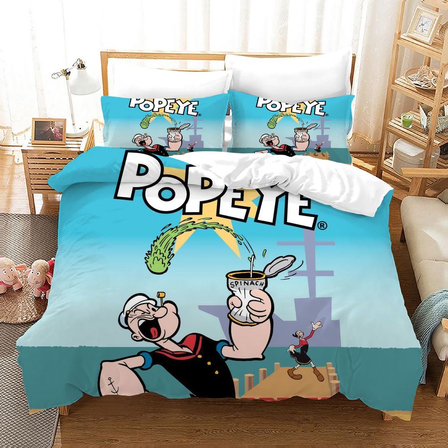 Popeye The Sailor #9 Duvet Cover Quilt Cover Pillowcase Bedding
