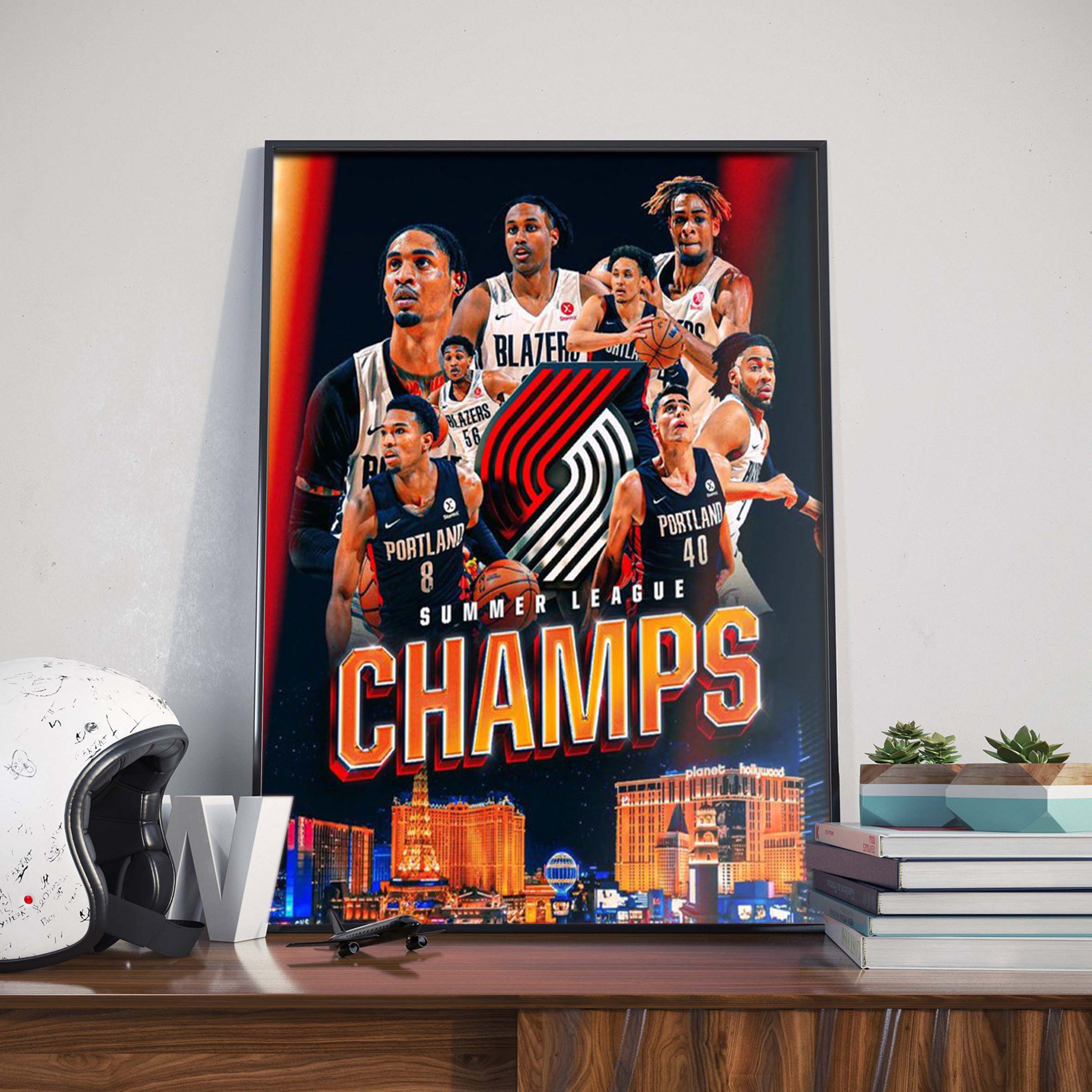 Portland Trail Blazers 2022 Summer League Champs Poster Canvas