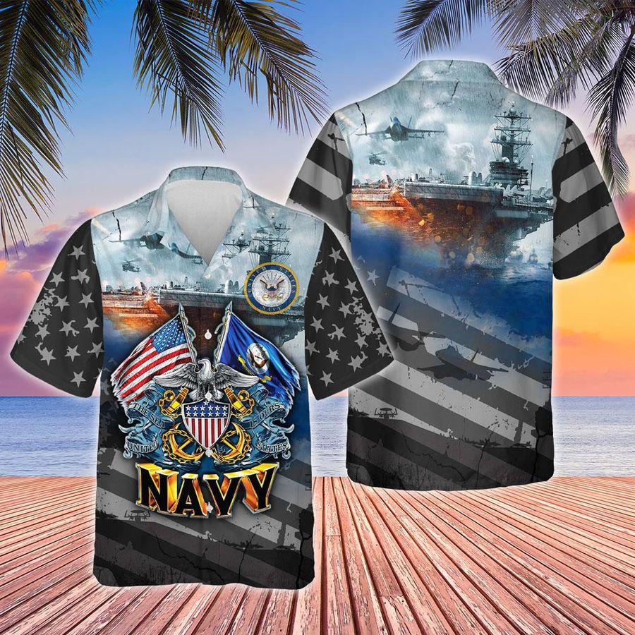 Proudly Served United States Navy Hawaiian Shirt
