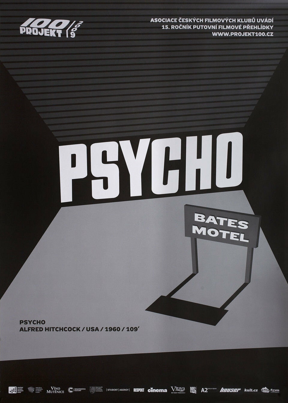 Psycho Poster Alternative Czech Film Movie Cinema Alfred Hitchcock Bates Motel