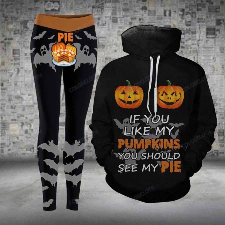Pumpkin Pie Halloween Hoodie And Legging