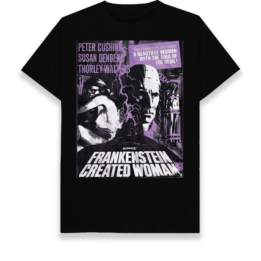 Purple Frankenstein Created Woman Hammer Films Movies Tv Shows Unisex T-Shirt