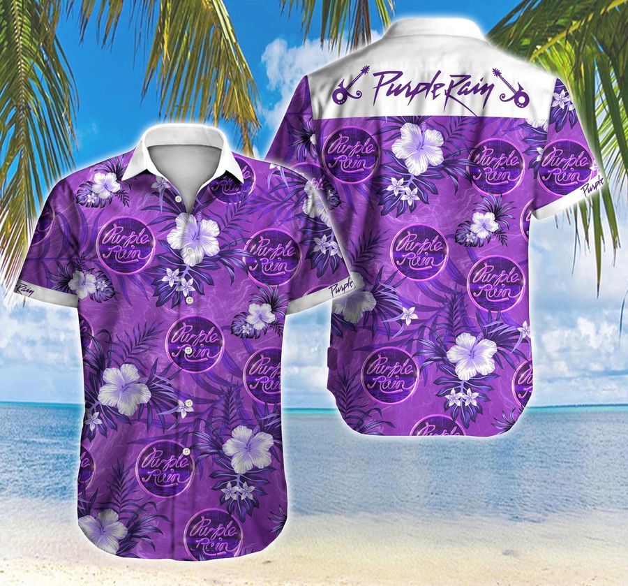 Purple Rain Logo Hawaii Shirt Summer