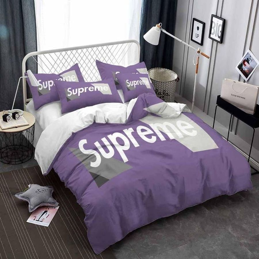 Purple S.u.p.r.e.m.e Pattern 3d Printed Bedding Sets Quilt Sets Duvet