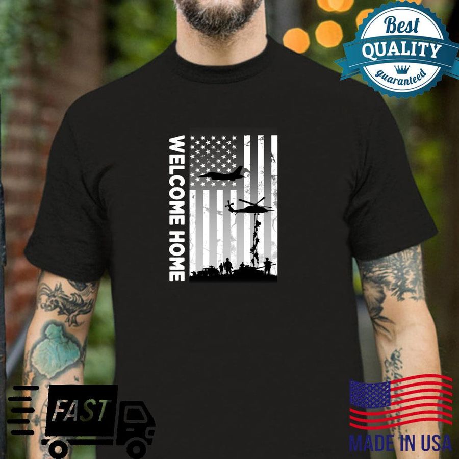 R.ED Friday until they all come home military American flag Shirt