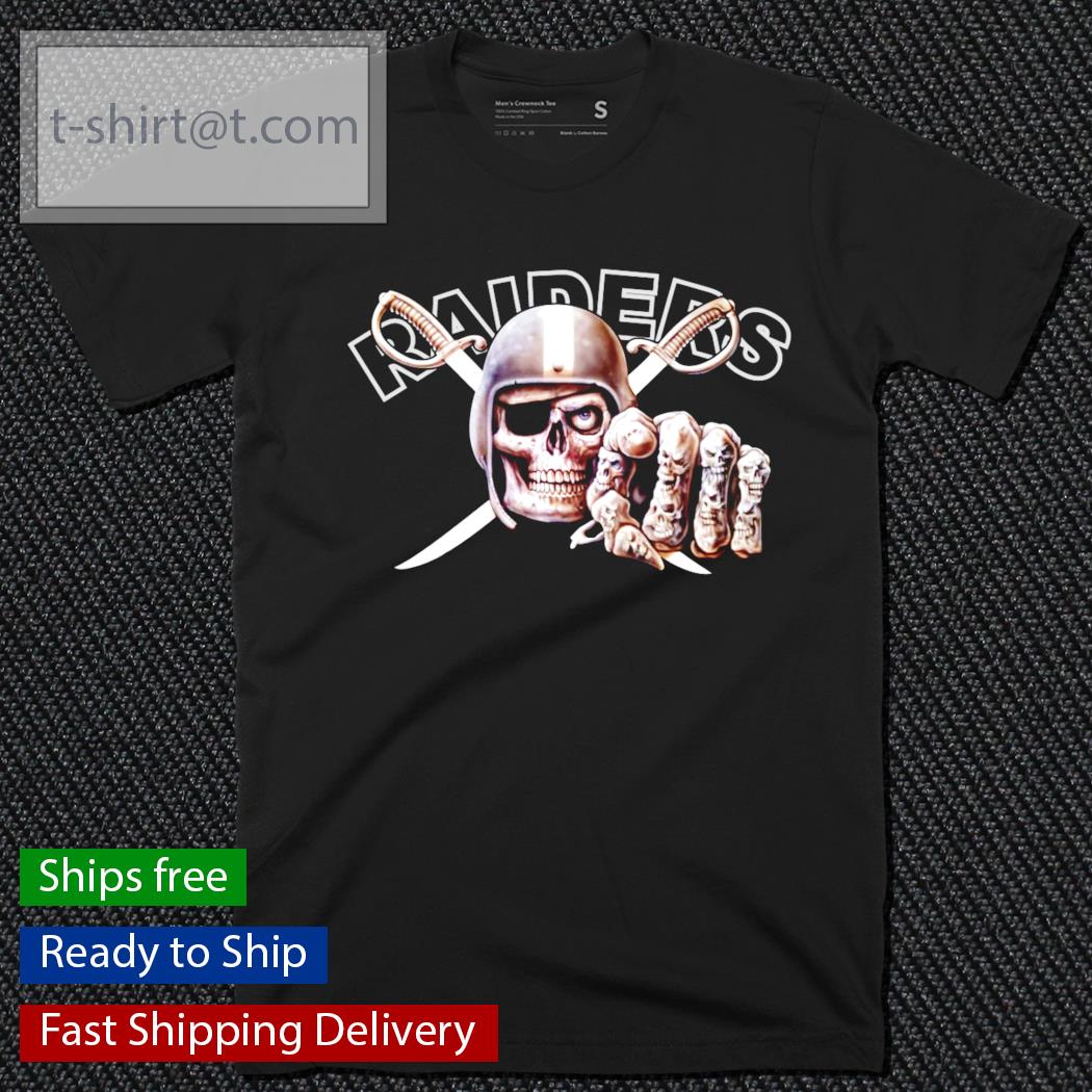 Raiders skulled out shirt