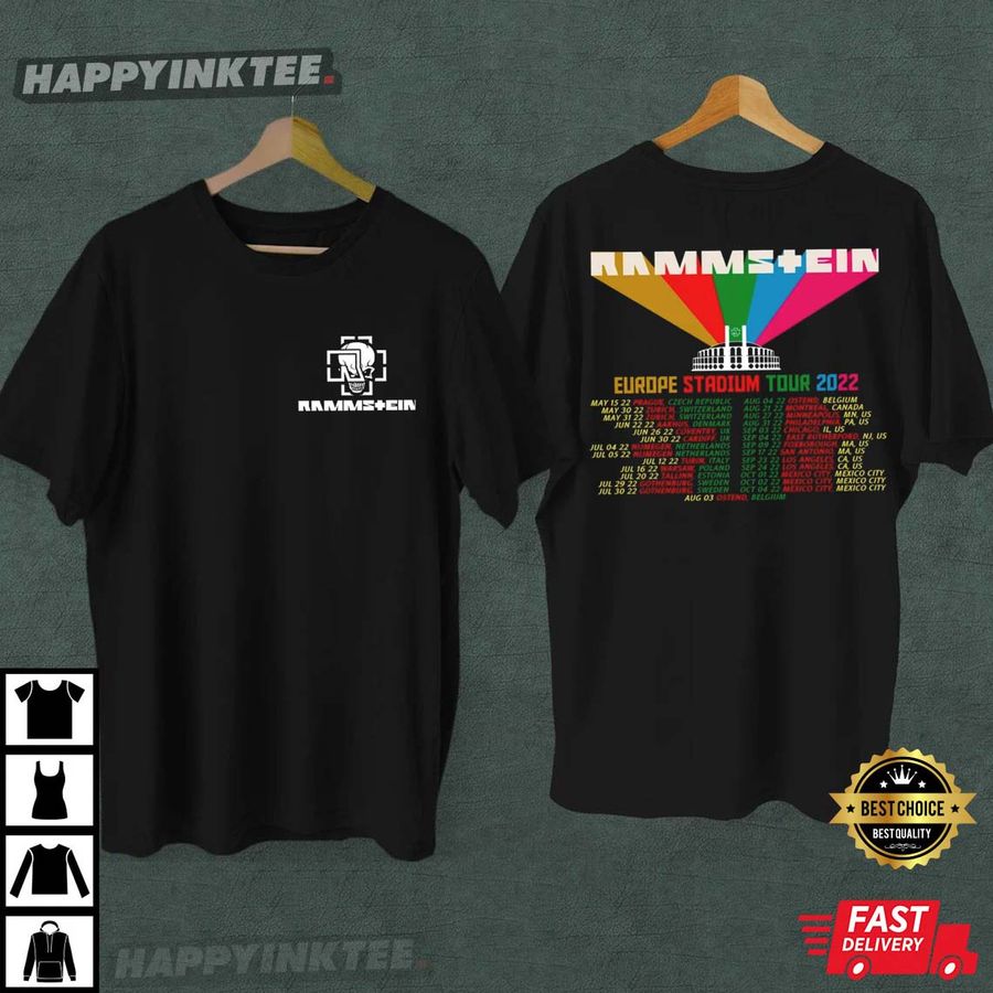 Rammstein Europe Stadium Tour 2022 T-Shirt