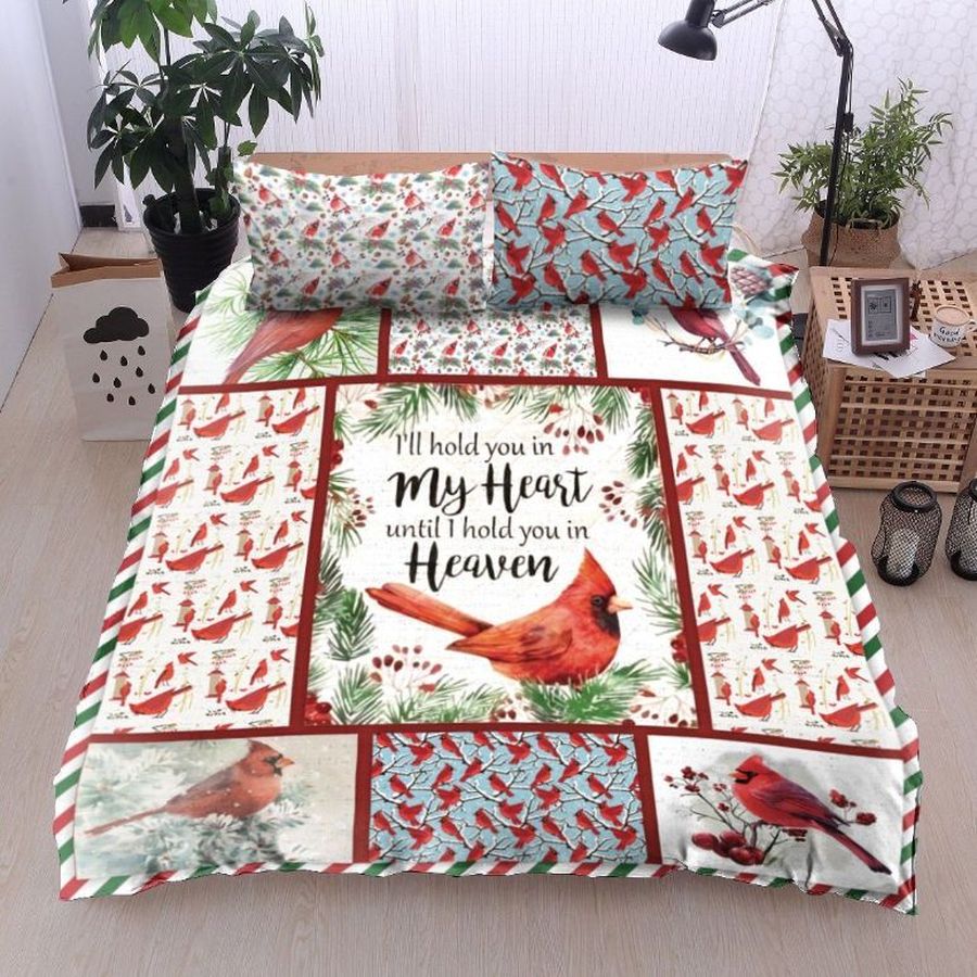 Red Bird I’ll Hold You In My Heart Until I Hold You In Heaven Cotton Bedding Sets