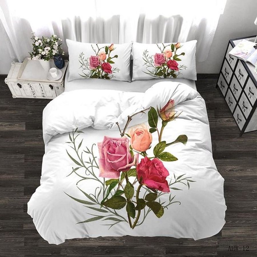 Red Rose Bedding Sets Duvet Cover Bedroom, Quilt Bed Sets,