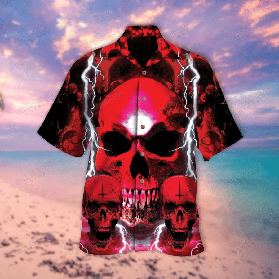 Red Skull Thunder Hawaiian Shirt TV056085.png