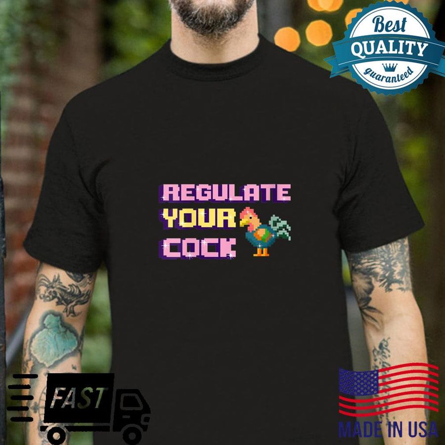 Regulate Your Cock Pixel Art Shirt