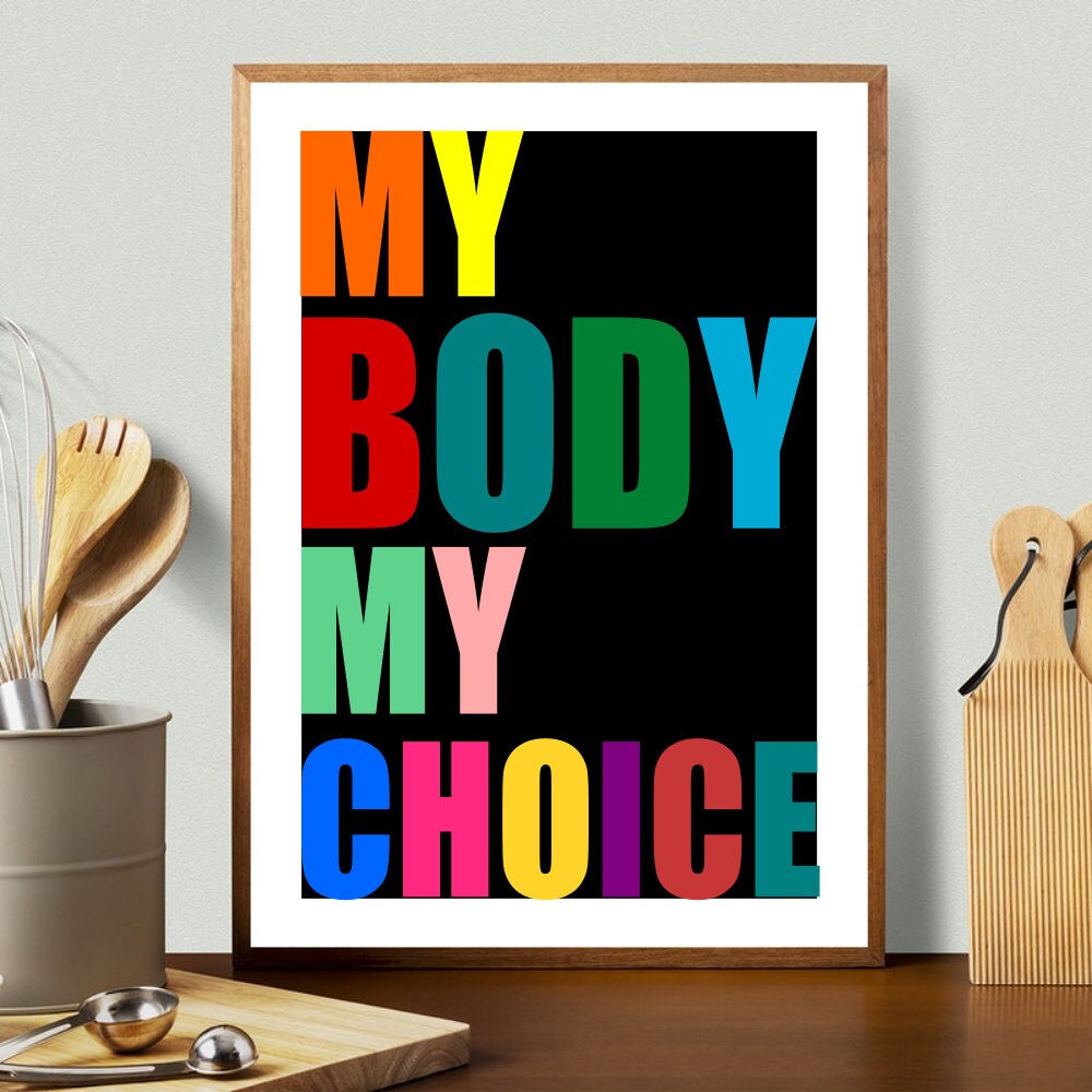Reproductive Rights wall art, Pro Choice poster print, Abortion Rights print, Womens Rights, Instant download, digital download, SVG PNG PDF