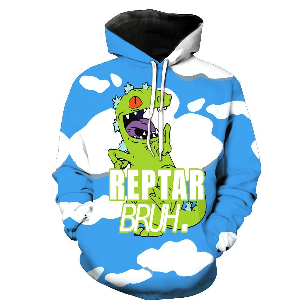 Reptar Bruh Rugrats Pullover And Zippered Hoodies Custom 3D Reptar Bruh Rugrats Graphic Printed 3D Hoodie For Men For Women