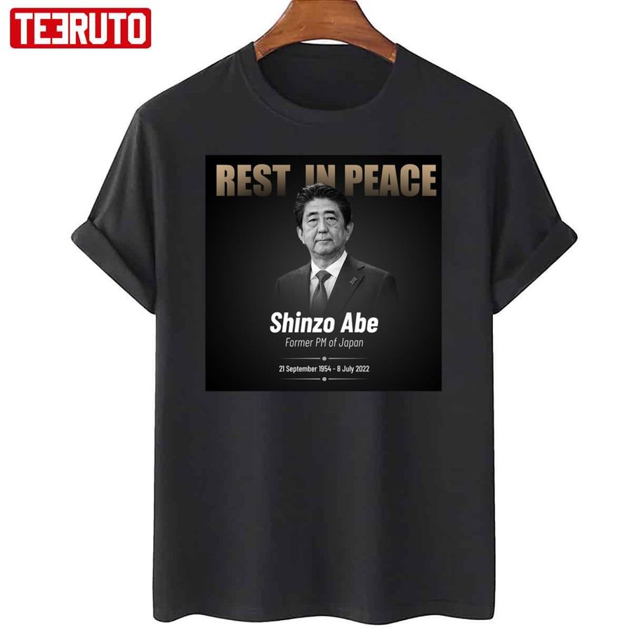 Rest In Peace Shinzo Abe Former Japanese Prime Minister Design Unisex T-Shirt