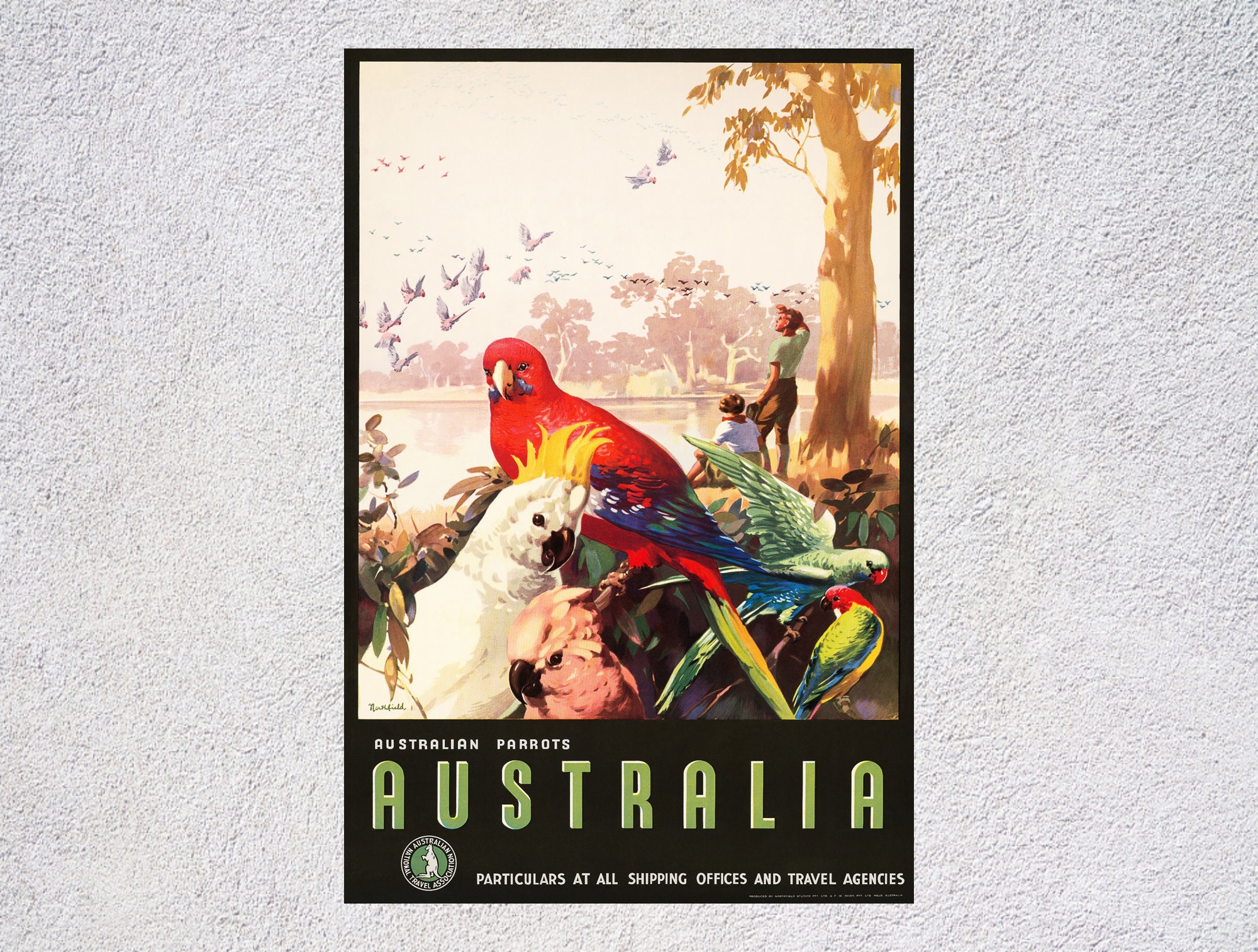 Retro Australian Vintage Travel Posters  Australian art print  Reprint