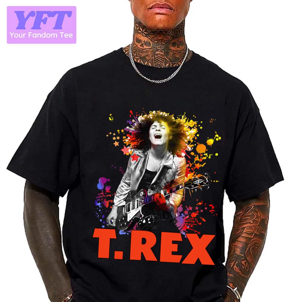 Retro Cool Top Tee T Rex Rock Band Marc Bolan Unisex T-Shirt