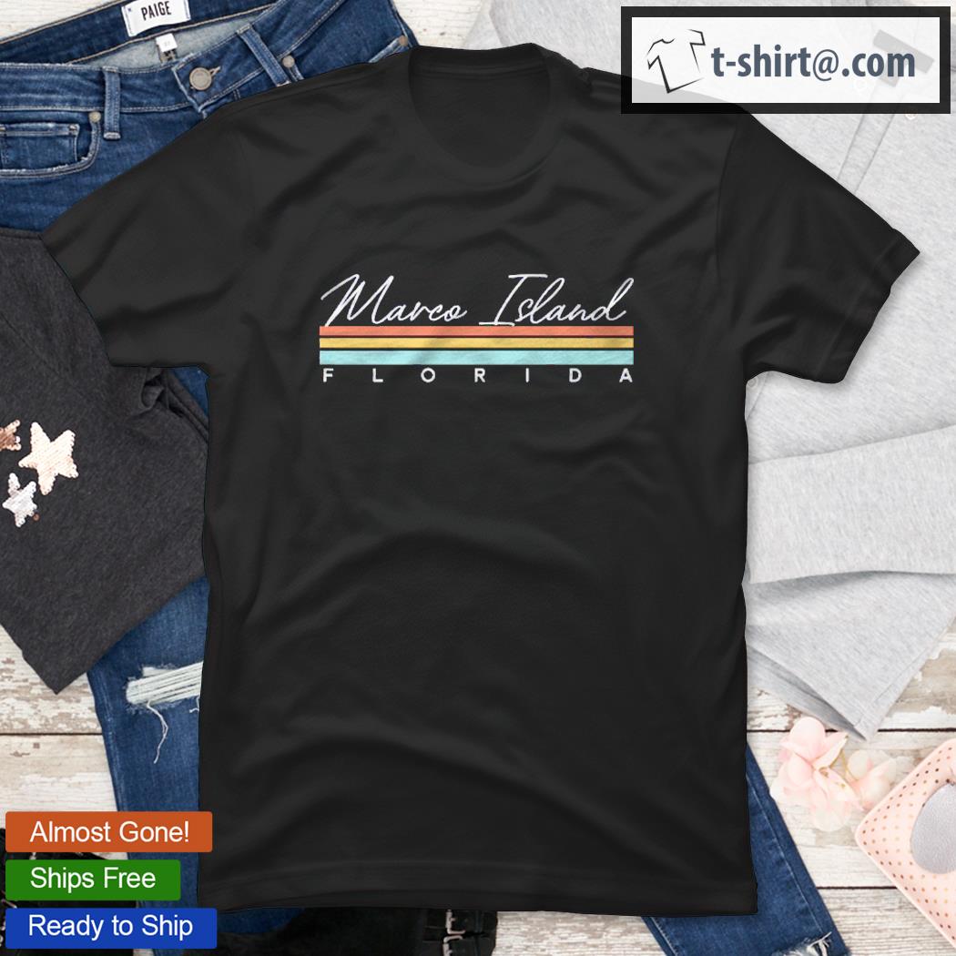 Retro Marco Island Florida Pullover Shirt
