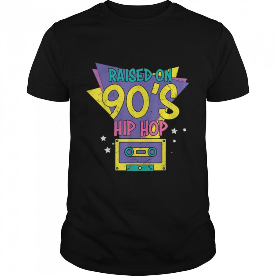 Retro Old School Raised On 90’s Hip Hop Graphic T-Shirt B09R288FB2