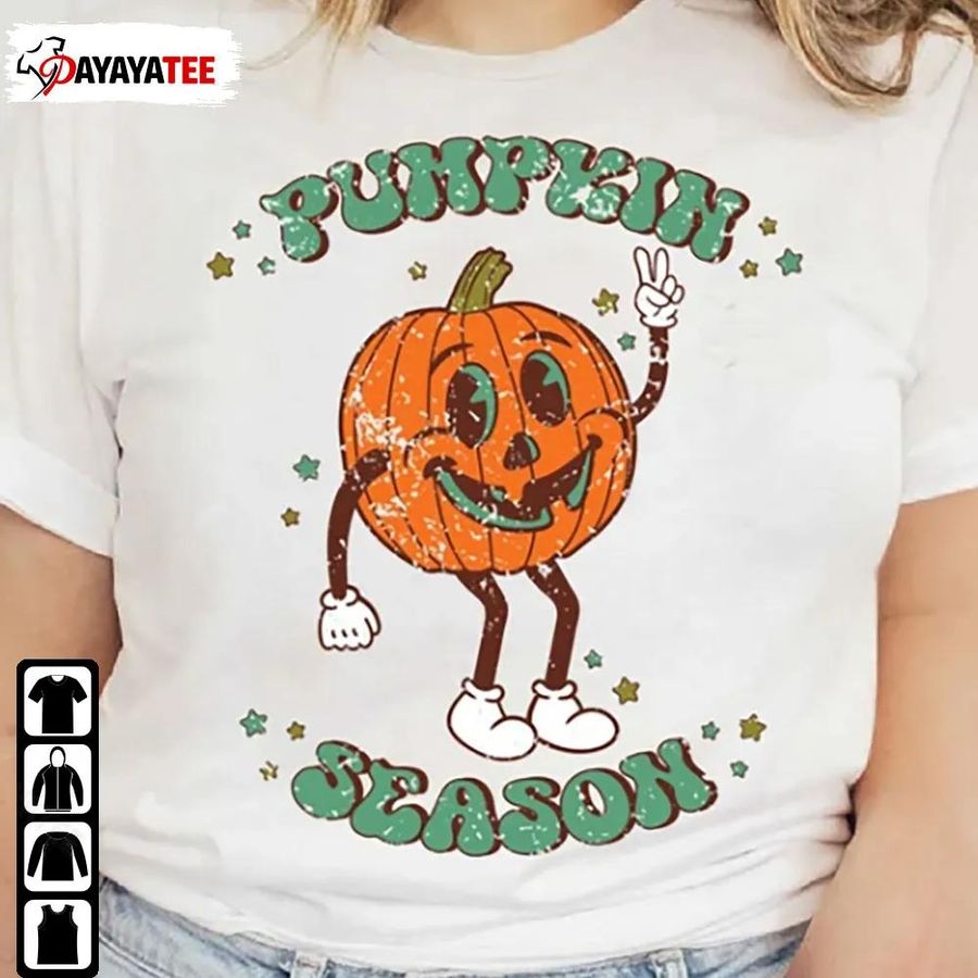 Retro Pumpkin Season Shirt Halloween Spooky Vibes