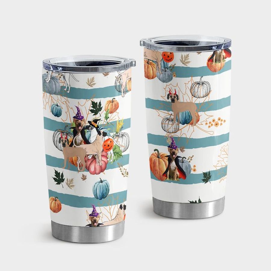 Retro Style Stainless Steel Tumbler, Black Mouth Cur Halloween Pumpkin Retro Tumbler Tumbler Cup 20oz , Tumbler Cup 30oz, Straight Tumbler 20oz