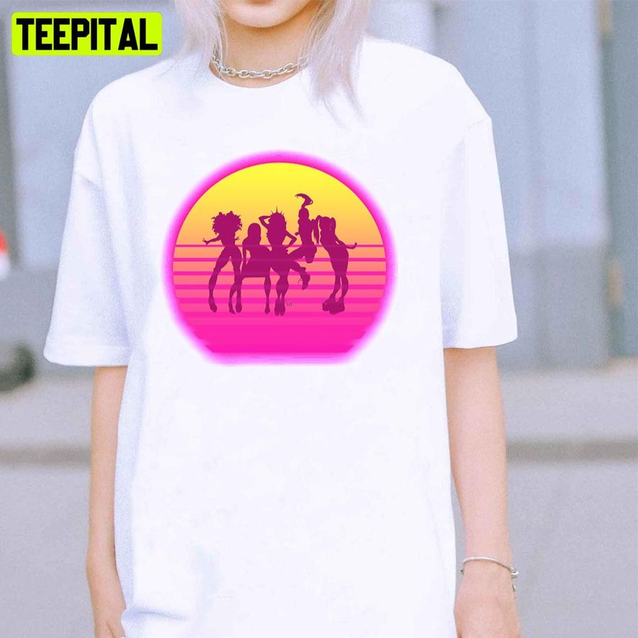 Retro Sunset Art Spice Girls Band Unisex T-Shirt