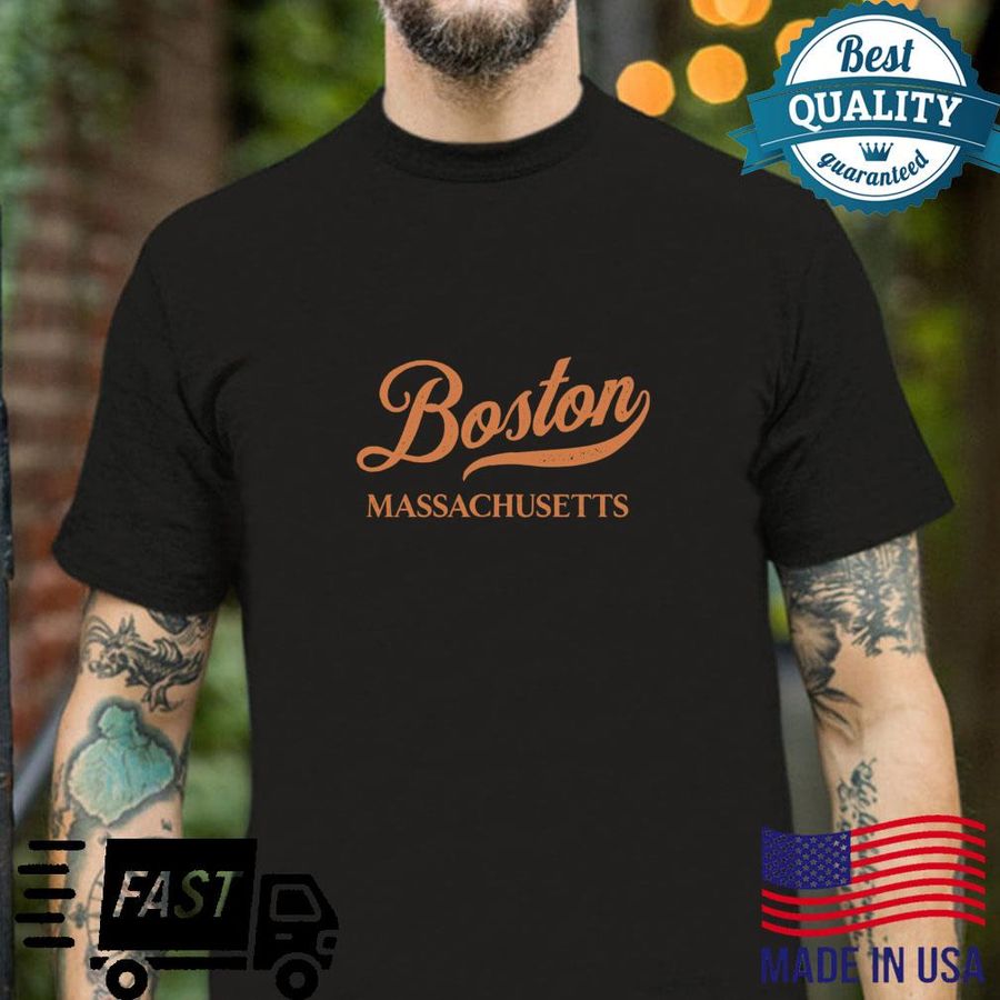 Retro USA Massachusetts State Vintage Boston Shirt