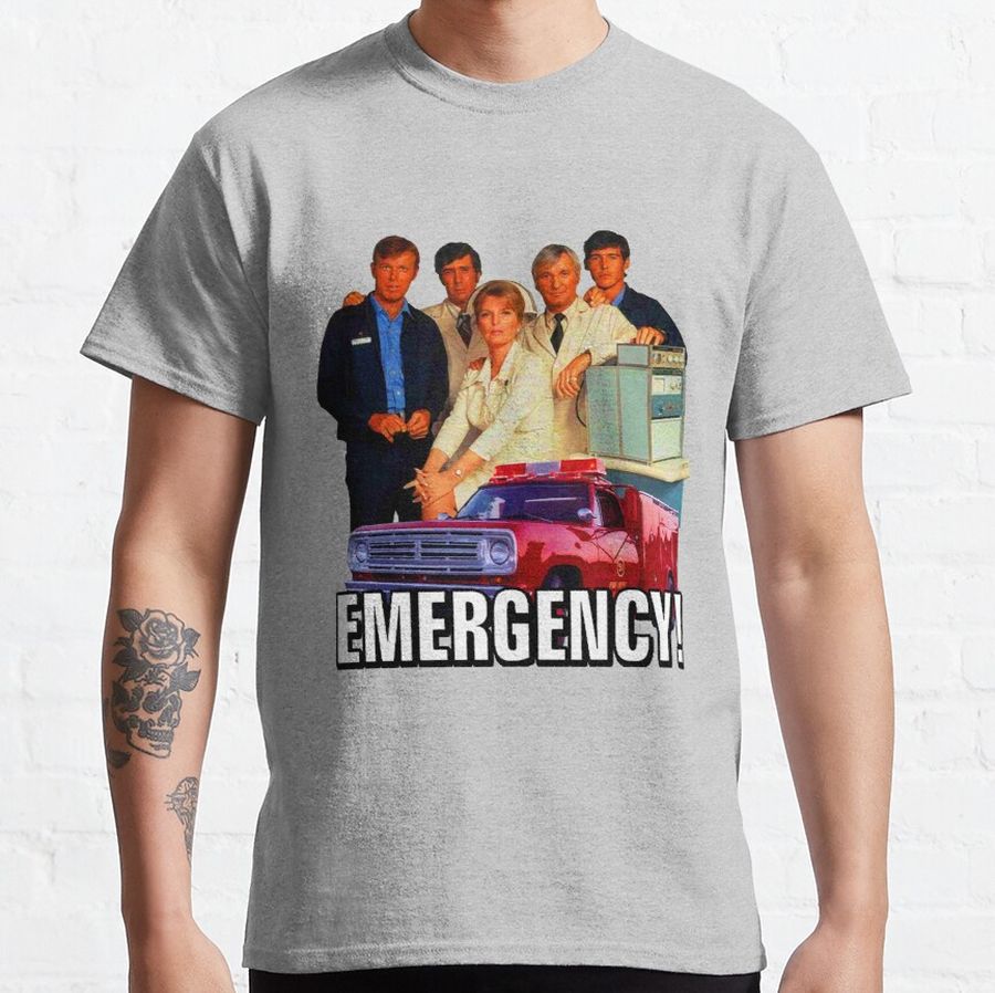 Retro Vintage 70s EMERGENCY! Cast Tribute Classic T-Shirt