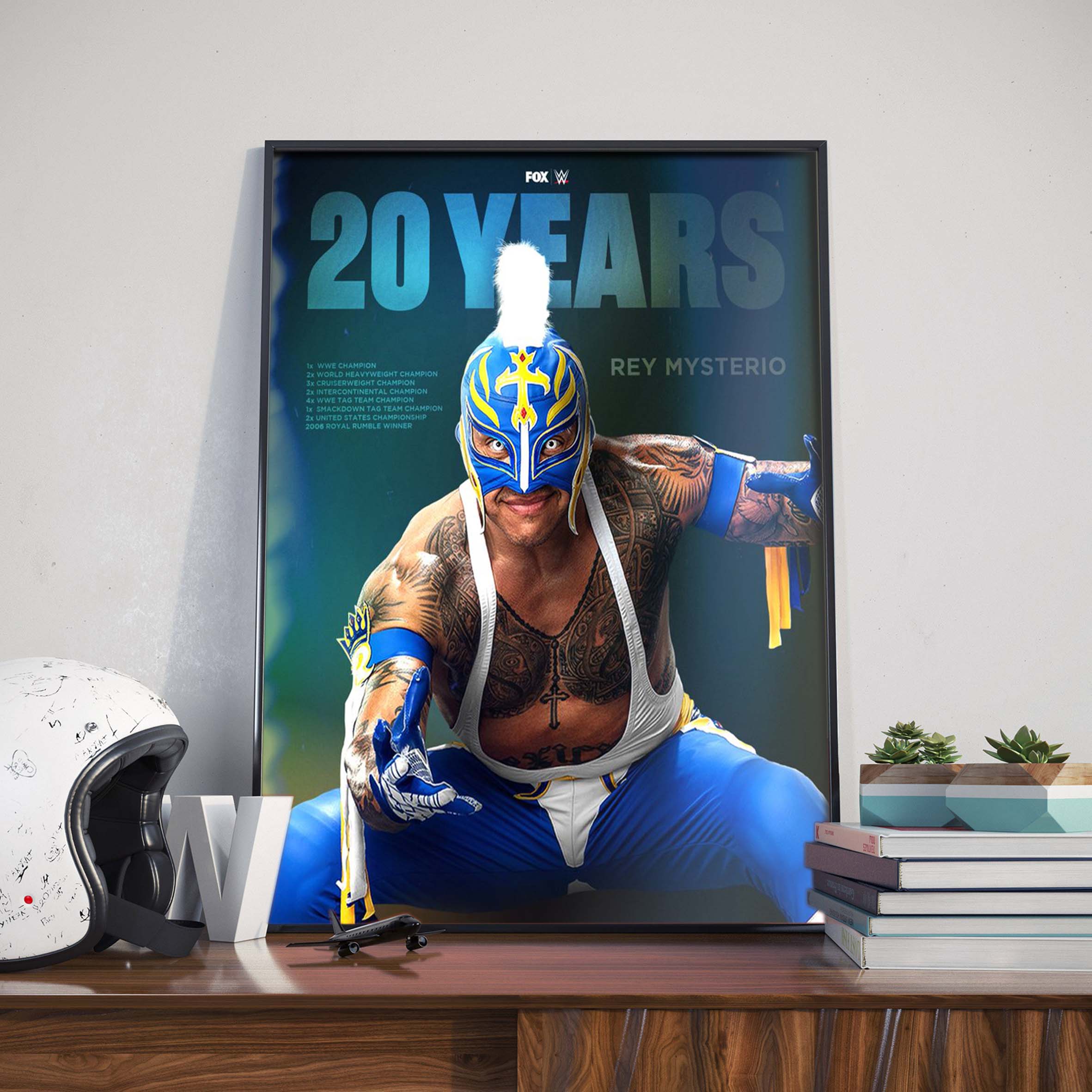 Rey Mysterio 20 Years Month of Mysterio Poster Canvas
