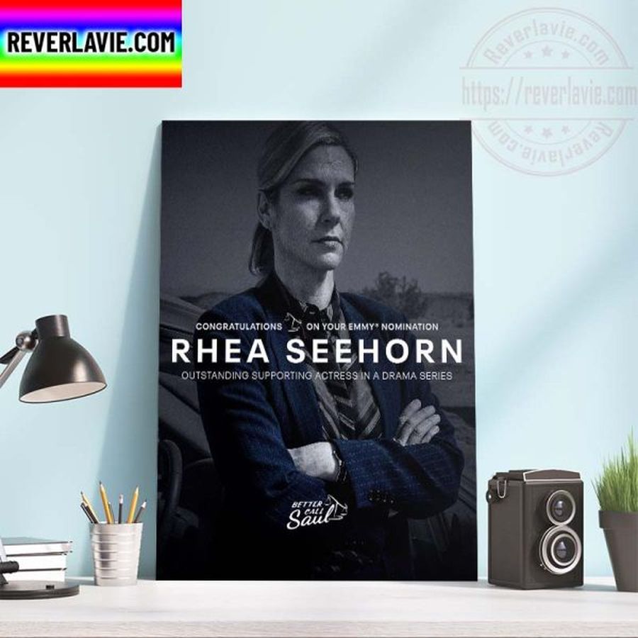 Rhea Seehorn Emmys Nominee For Outstanding Supporting Actress Home Decor Poster Canvas