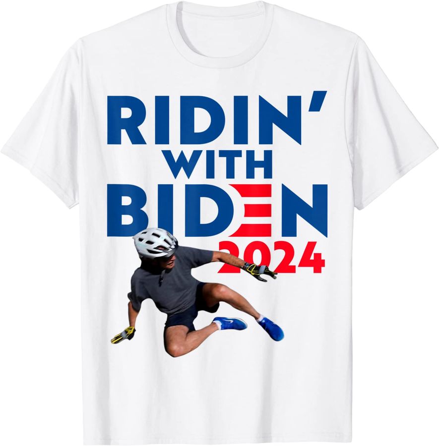 Ridin With Biden 2024 Biden Falls Off Bike Meme