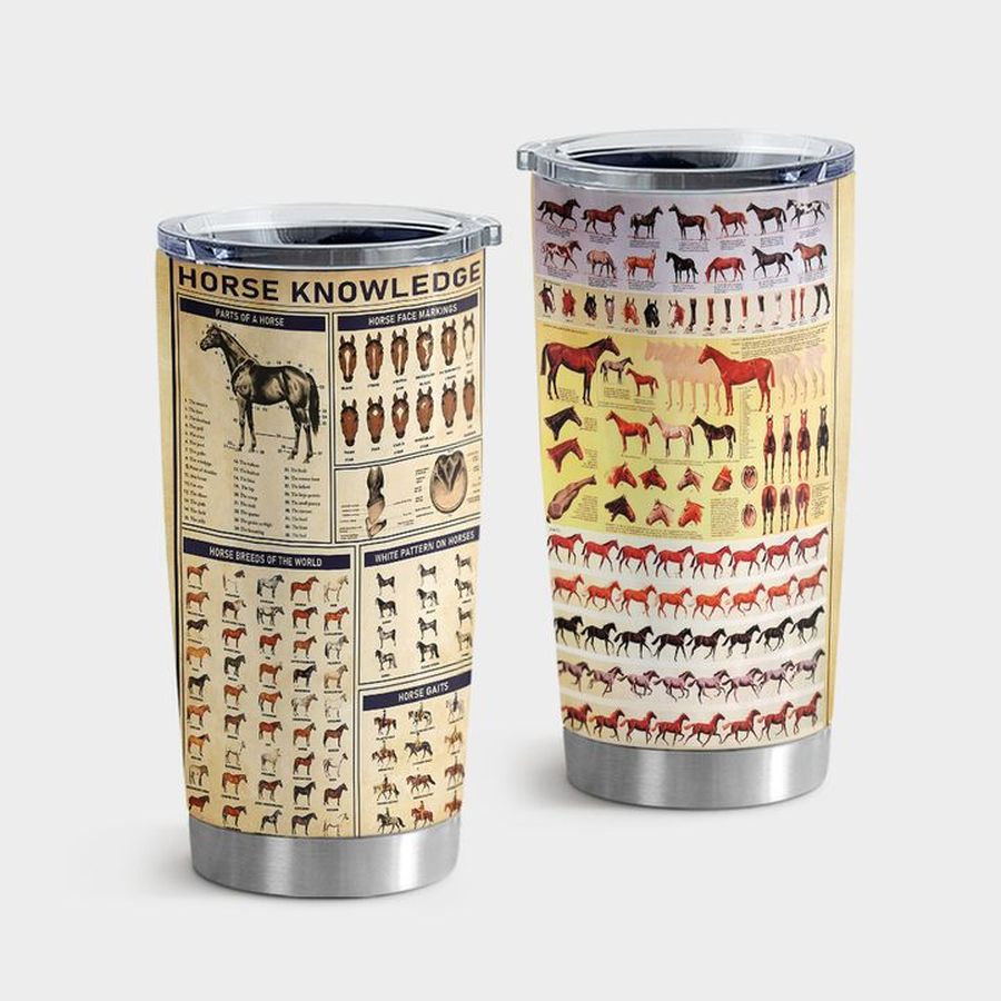 Riding Horse Tumbler Cups, Horse Knowledge Tumbler Tumbler Cup 20oz , Tumbler Cup 30oz, Straight Tumbler 20oz