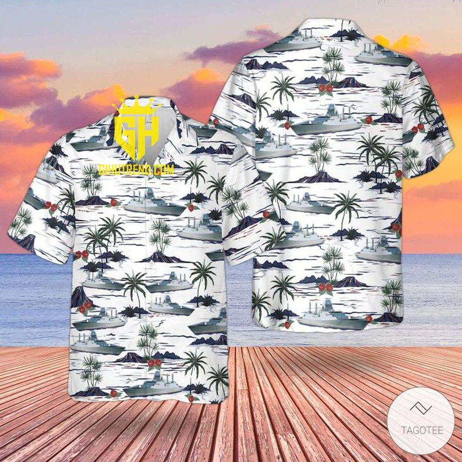 Rn City Class Type 26 Frigate Hawaiian Shirt And Hawaiian Shorts