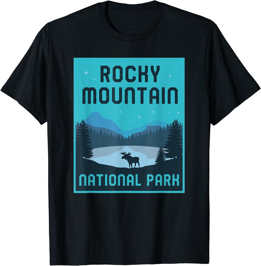 Rocky Mountain National Park Colorado Vacation Retro Graphic