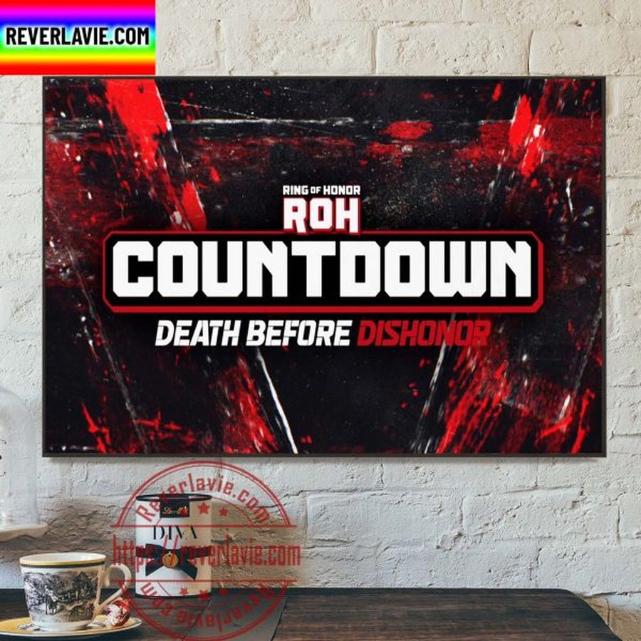 ROH Countdown to Death Before Dishonor Logo Home Decor Poster Canvas