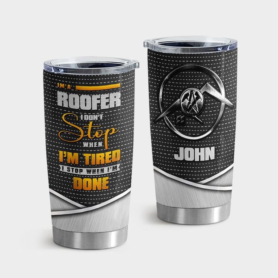 Roofing Contractor Tumbler With Lid, Roofer Tumbler Tumbler Cup 20oz , Tumbler Cup 30oz, Straight Tumbler 20oz