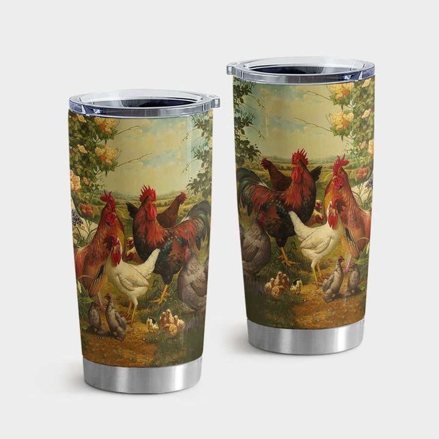 Rooster Tumbler Cups, Beautiful Rooster Tumbler Tumbler Cup 20oz , Tumbler Cup 30oz, Straight Tumbler 20oz