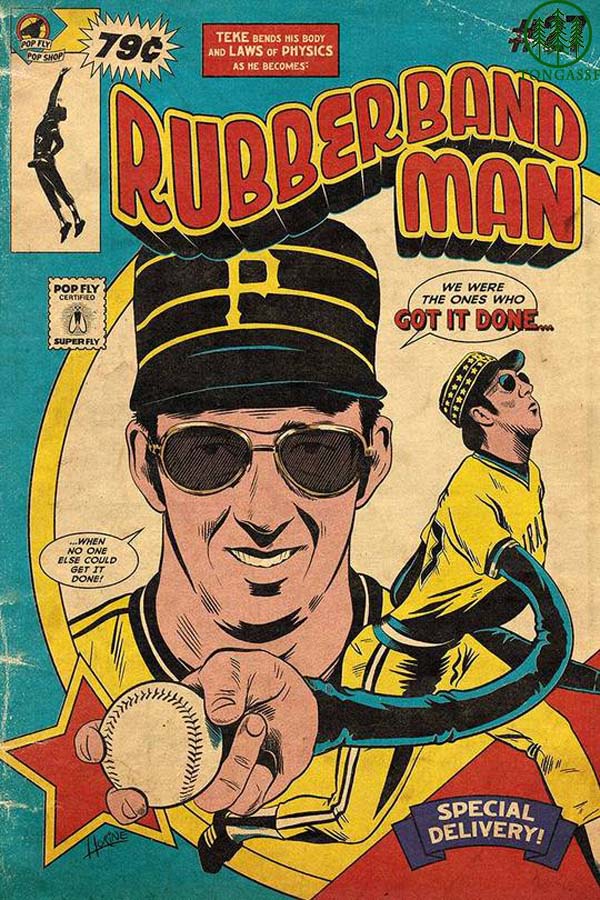 Rubberband Man baseball poster