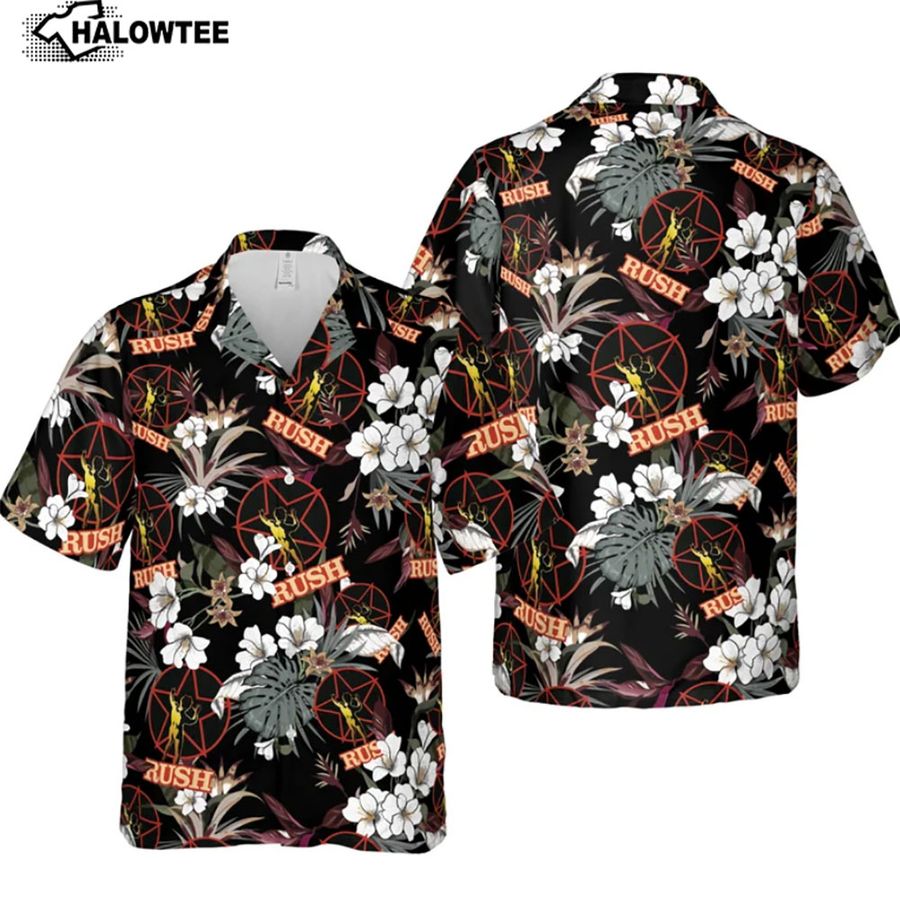 Rush Hawaiian Shirts, Rock Music, Rush Band Unisex Hawaiian Shirt, Short-Sleeve Hawaiian Shirt For Men, Women