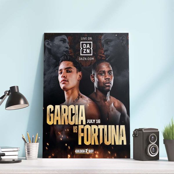 Ryan Garcia vs Javier Fortuna Golden Boy Poster Canvas