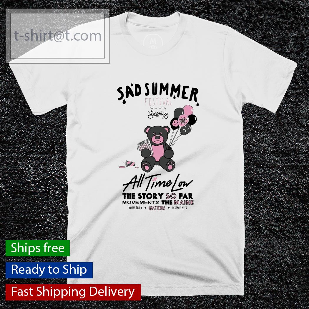 Sad summer festival all time low shirt