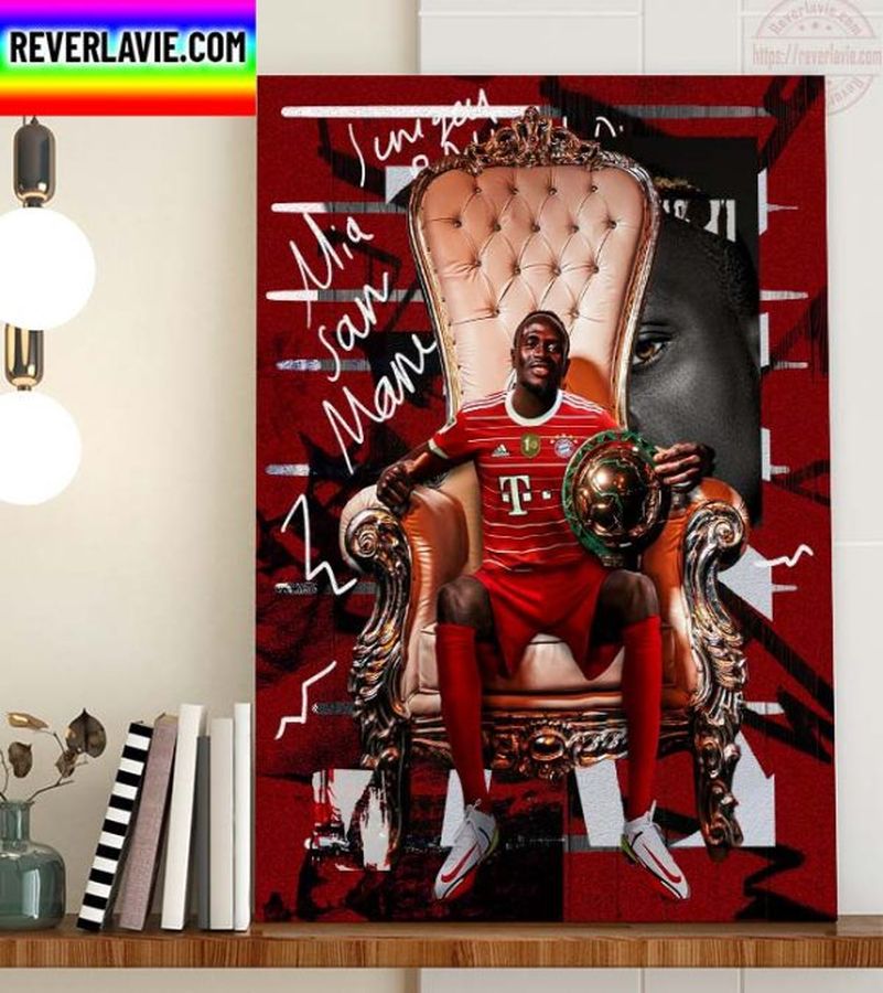Sadio Mane Has Been Crowned The 2022 CAF Player Of The Year Home Decor Poster Canvas