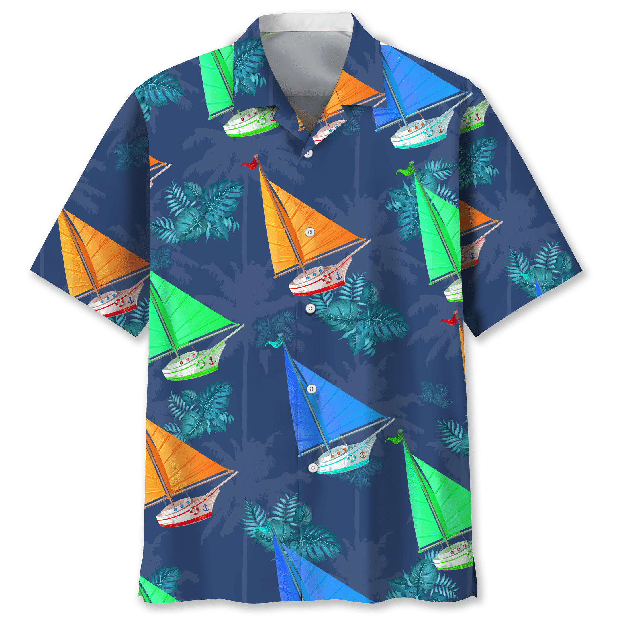 Sailing Tropical Hawaiian Shirt