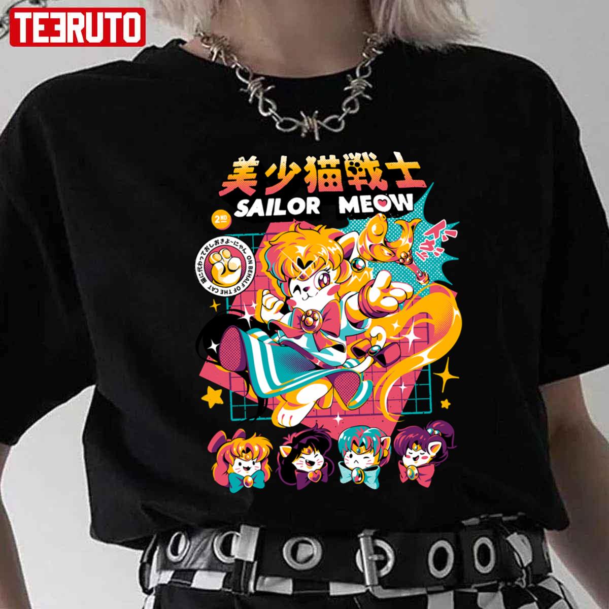 Sailor Meow Cute Fanart Unisex T-Shirt