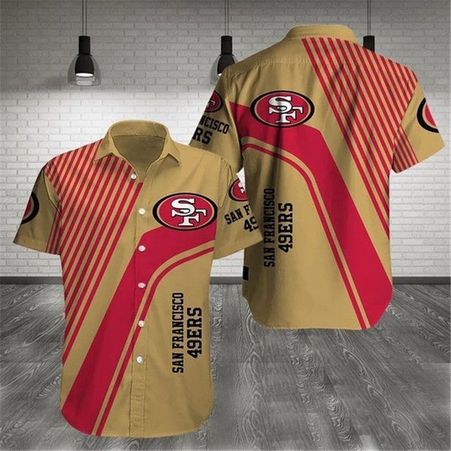 San Francisco 49ers 3 NFL Gift For Fan Football Graphic Print Short Sleeve Hawaiian Shirt L98 - 325